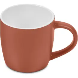 Serendipio Vogue Victoria Ceramic Coffee Mug Burnt Orange Top